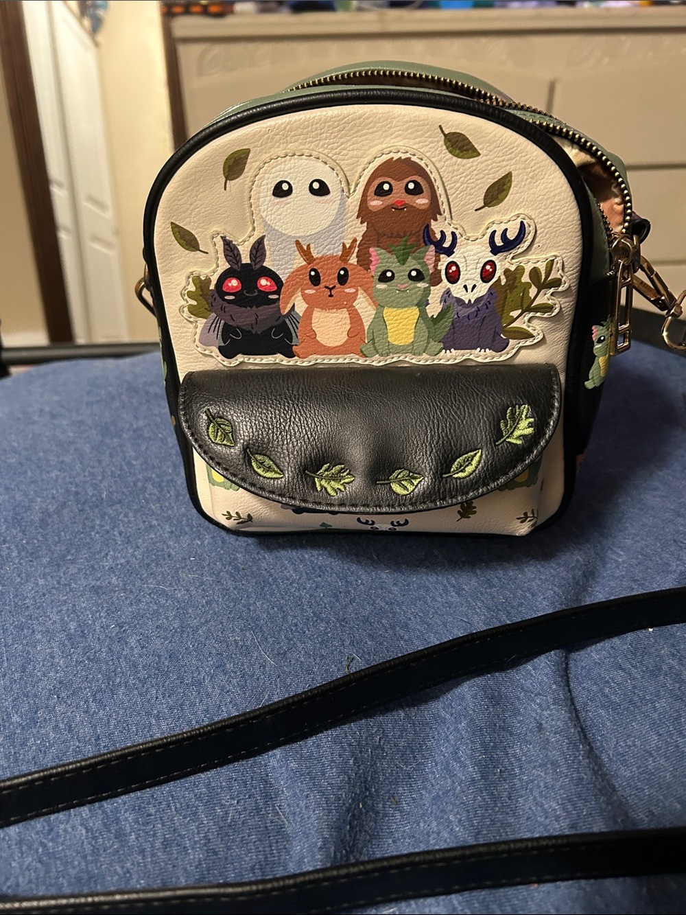 BoxLunch cryptic, crossbody/ backpack +wallet